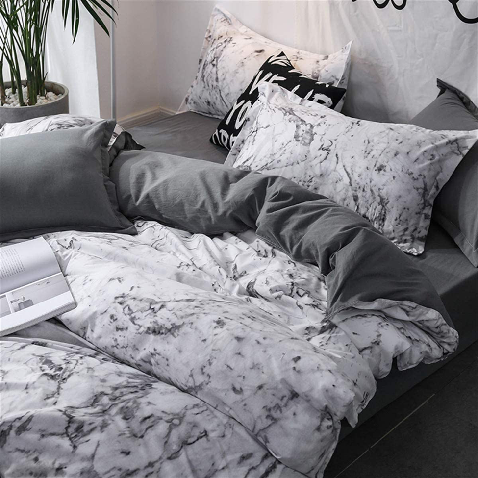 White Marble Bedding Set